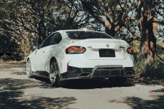 画像4: BMW 2シリーズ G42 クーペ Mスポーツ リア ディフューザー 本物DryCarbon ドライカーボン (4)