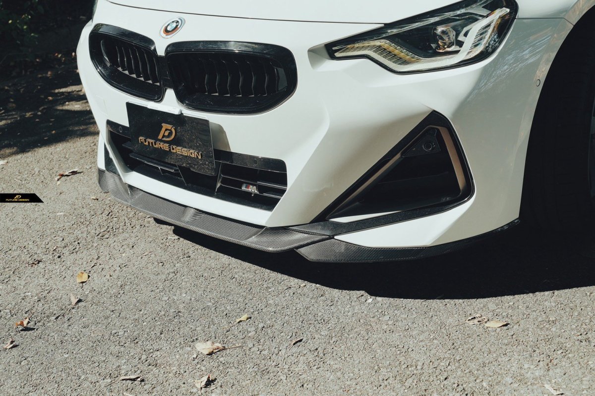 画像28: BMW 2シリーズ G42 クーペ フロント用 リップスポイラー 本物DryCarbon ドライカーボン (28)