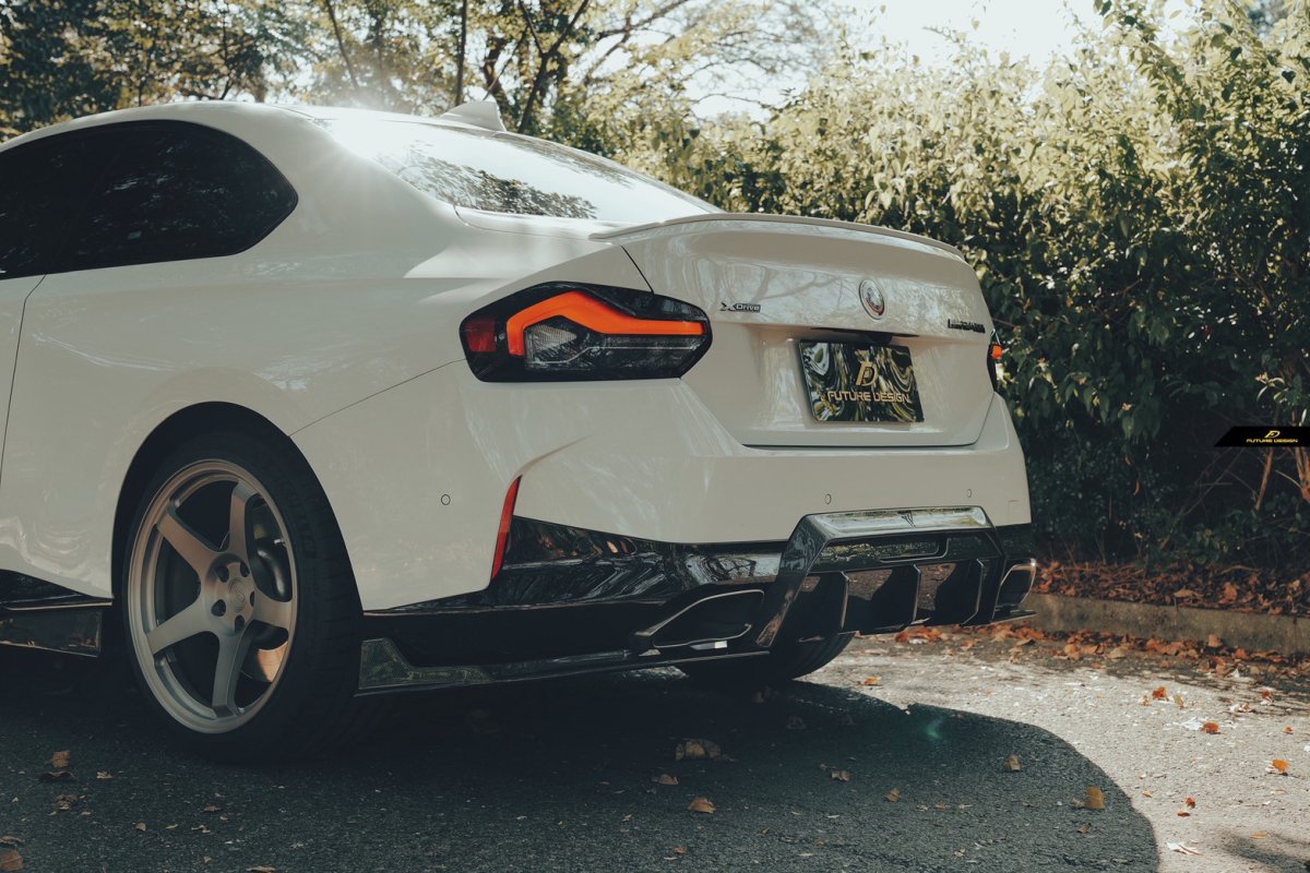 画像5: BMW 2シリーズ G42 クーペ Mスポーツ リア ディフューザー 本物DryCarbon ドライカーボン (5)