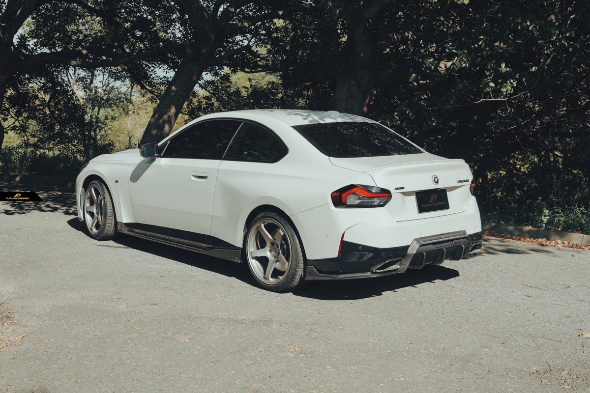 画像20: BMW 2シリーズ G42 クーペ Mスポーツ サイドスカート 本物DryCarbon ドライカーボン (20)