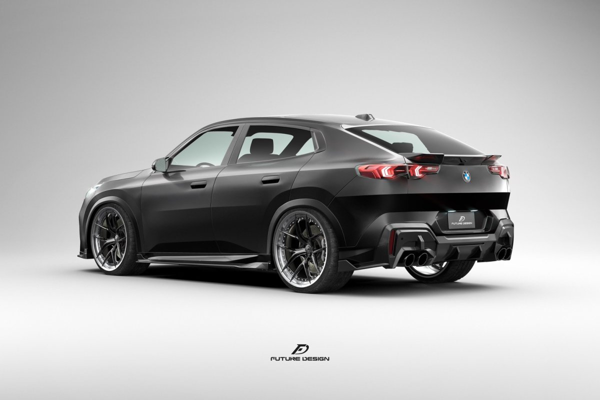 画像2: BMW Xシリーズ X2 U10 M35i専用 リアディフューザー 本物DryCarbon ドライカーボン (2)