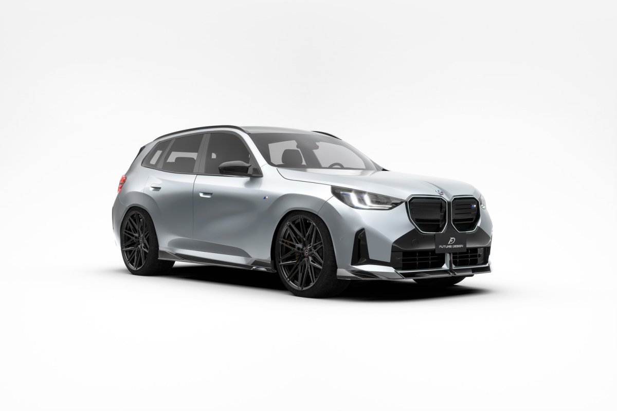 画像2: BMW Xシリーズ X3 G45 フロント用 リップスポイラー 本物DryCarbon ドライカーボン (2)