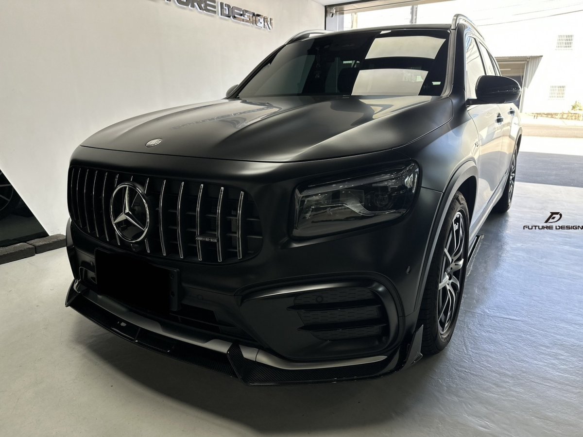 画像7: BENZ メルセデス・ベンツ GLB-Class X247 後期車 フロント リップスポイラー 本物Drycabon ドライカーボン  GLB180 GLB200 GLB35 (7)