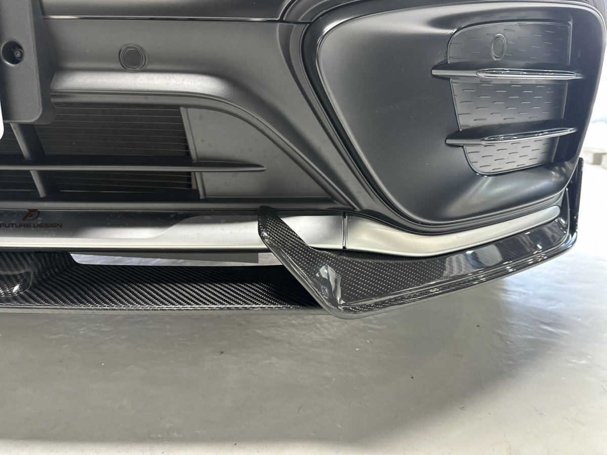 画像8: BENZ メルセデス・ベンツ GLB-Class X247 後期車 フロント リップスポイラー 本物Drycabon ドライカーボン  GLB180 GLB200 GLB35 (8)