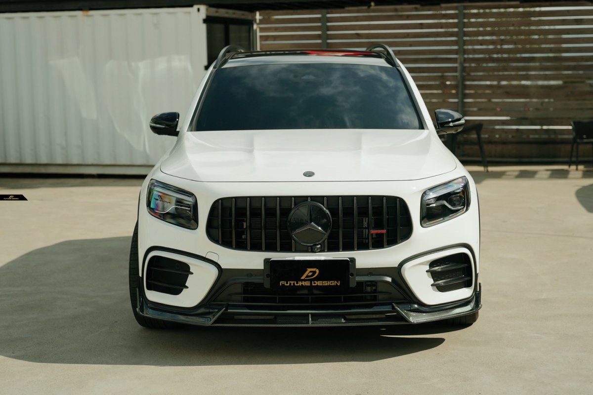 画像17: BENZ メルセデス・ベンツ GLB-Class X247 後期車 フロント リップスポイラー 本物Drycabon ドライカーボン  GLB180 GLB200 GLB35 (17)