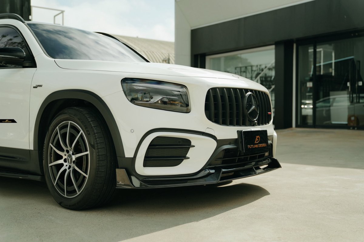 画像21: BENZ メルセデス・ベンツ GLB-Class X247 後期車 フロント リップスポイラー 本物Drycabon ドライカーボン  GLB180 GLB200 GLB35 (21)