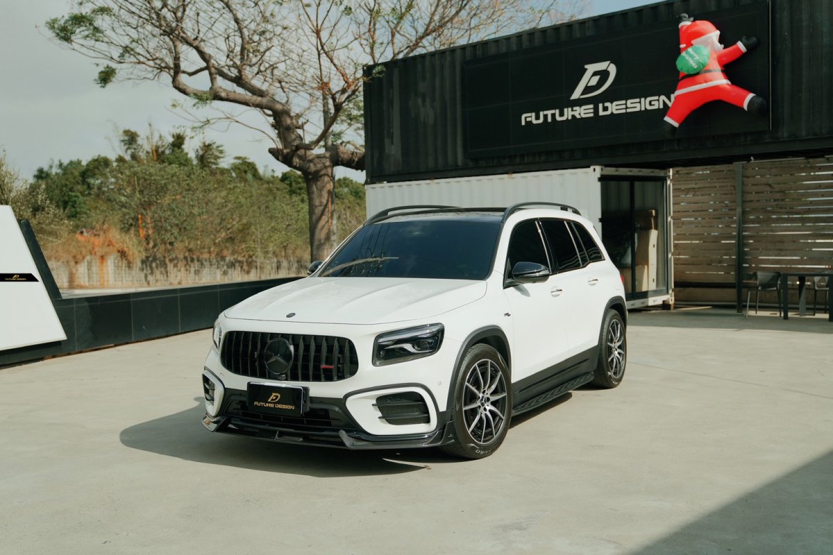 画像19: BENZ メルセデス・ベンツ GLB-Class X247 後期車 フロント リップスポイラー 本物Drycabon ドライカーボン  GLB180 GLB200 GLB35 (19)