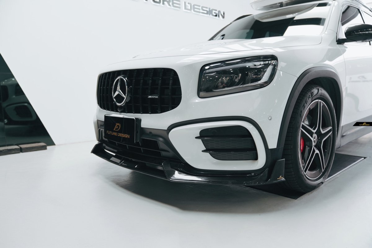 画像25: BENZ メルセデス・ベンツ GLB-Class X247 後期車 フロント リップスポイラー 本物Drycabon ドライカーボン  GLB180 GLB200 GLB35 (25)