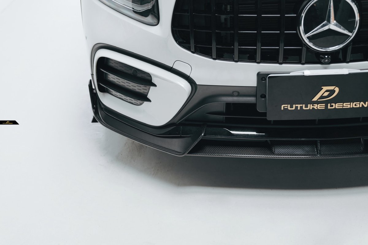 画像24: BENZ メルセデス・ベンツ GLB-Class X247 後期車 フロント リップスポイラー 本物Drycabon ドライカーボン  GLB180 GLB200 GLB35 (24)