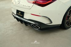 画像32: BENZ メルセデス・ベンツ CLA-Class W118 X118 CLS45専用 リアディフューザー スポイラー 本物DryCarbon ドライカーボン  (32)