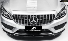 画像8: BENZ メルセデス・ベンツ フロントグリル W205 S205 C205 Cクラス 前期用 AMGパナメリカーナ GTRタイプ シルバーグリル (8)