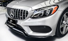 画像9: BENZ メルセデス・ベンツ フロントグリル W205 S205 C205 Cクラス 前期用 AMGパナメリカーナ GTRタイプ シルバーグリル (9)