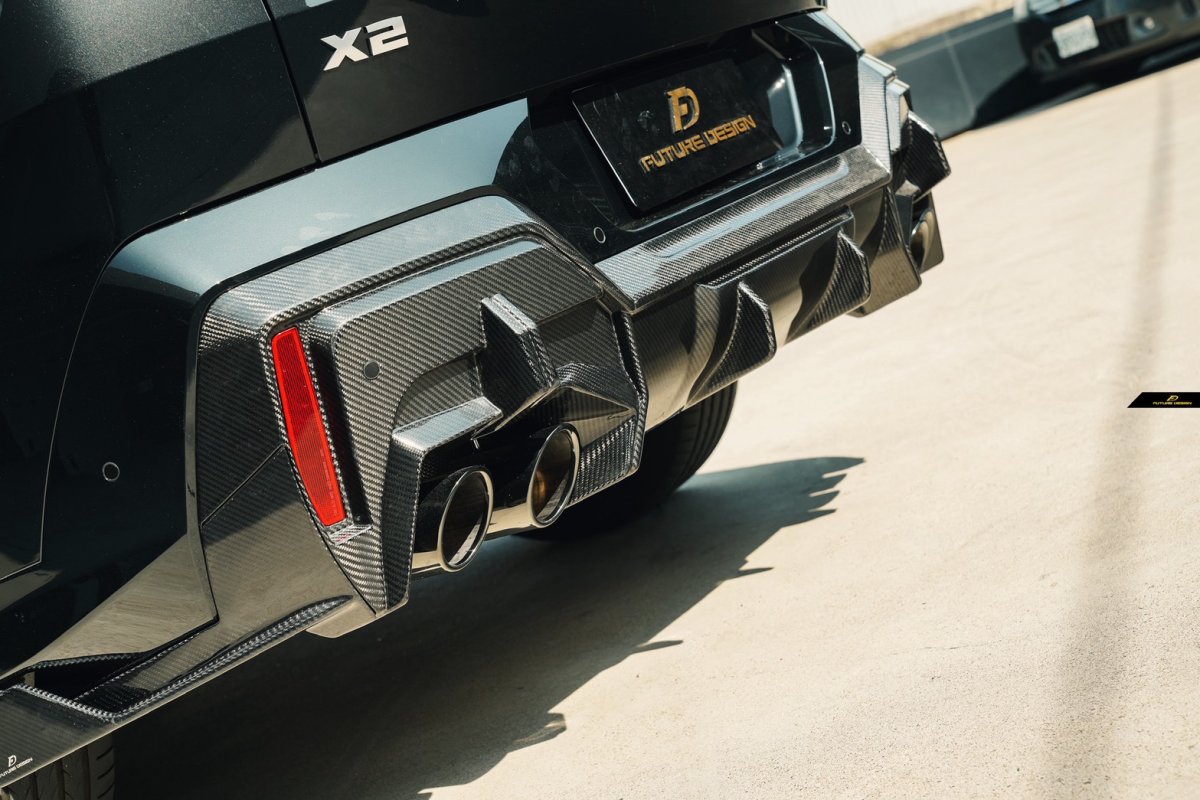 画像5: BMW Xシリーズ X2 U10 M35i専用 リアディフューザー 本物DryCarbon ドライカーボン (5)