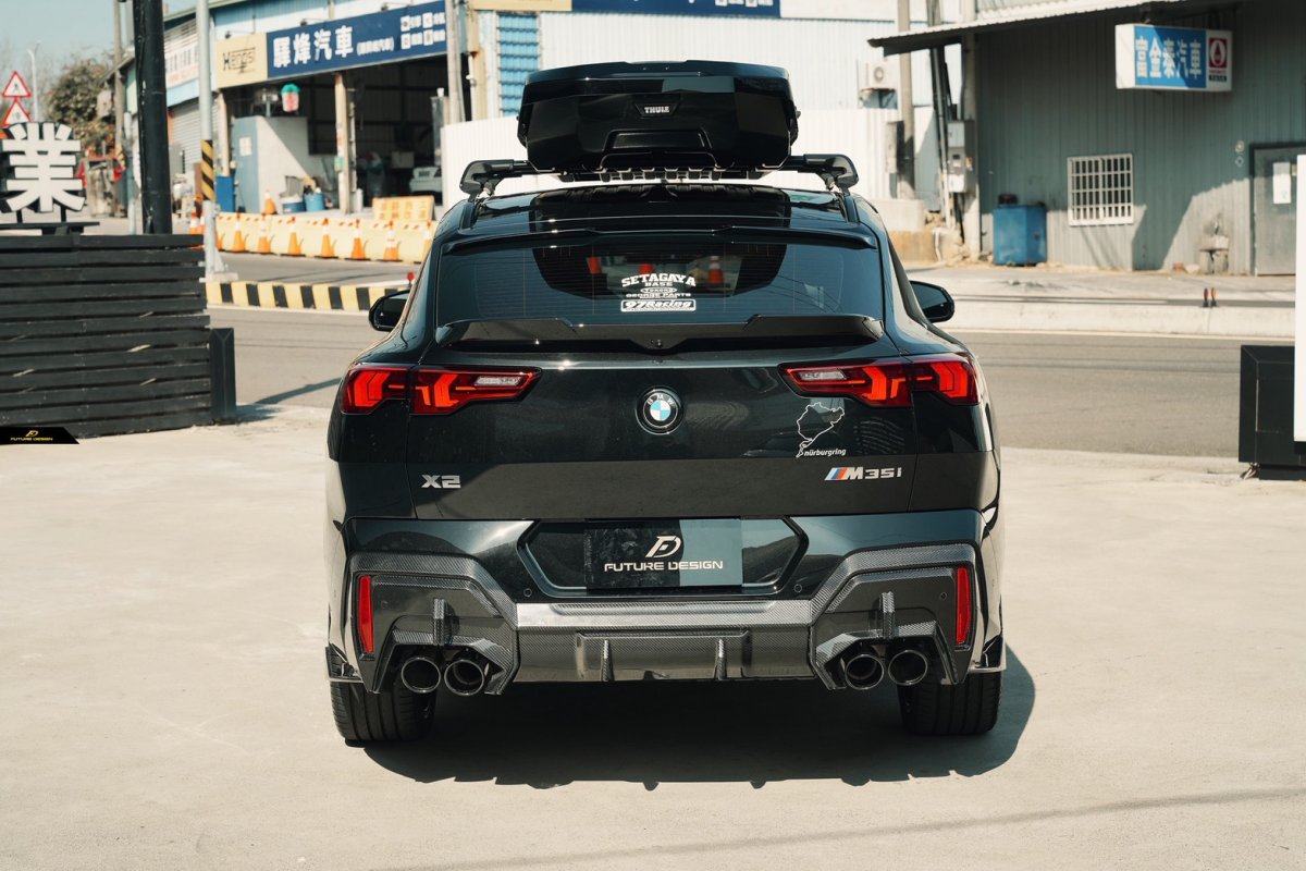 画像10: BMW Xシリーズ X2 U10 M35i専用 リアディフューザー 本物DryCarbon ドライカーボン (10)