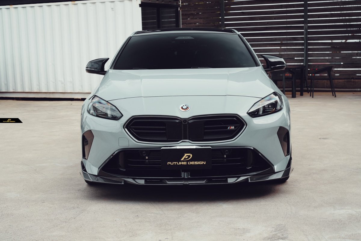 画像2: BMW 2シリーズ グランクーペ F74 M235i フロント用 リップスポイラー 本物DryCarbon ドライカーボン (2)