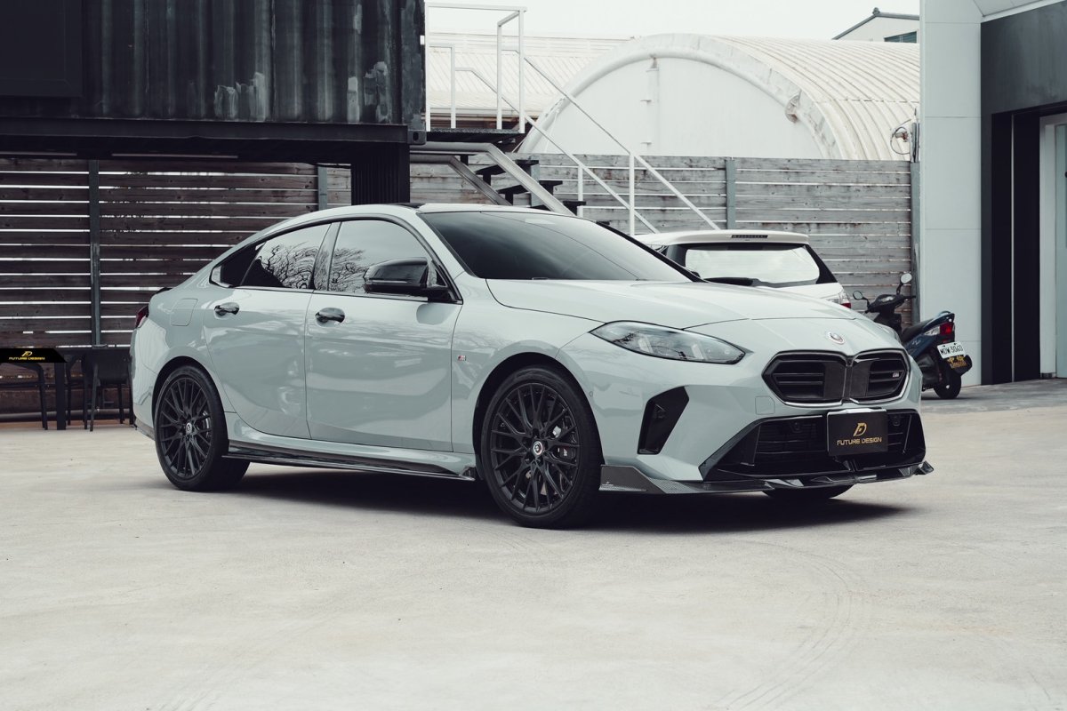 画像5: BMW 2シリーズ グランクーペ F74 M235i フロント用 リップスポイラー 本物DryCarbon ドライカーボン (5)