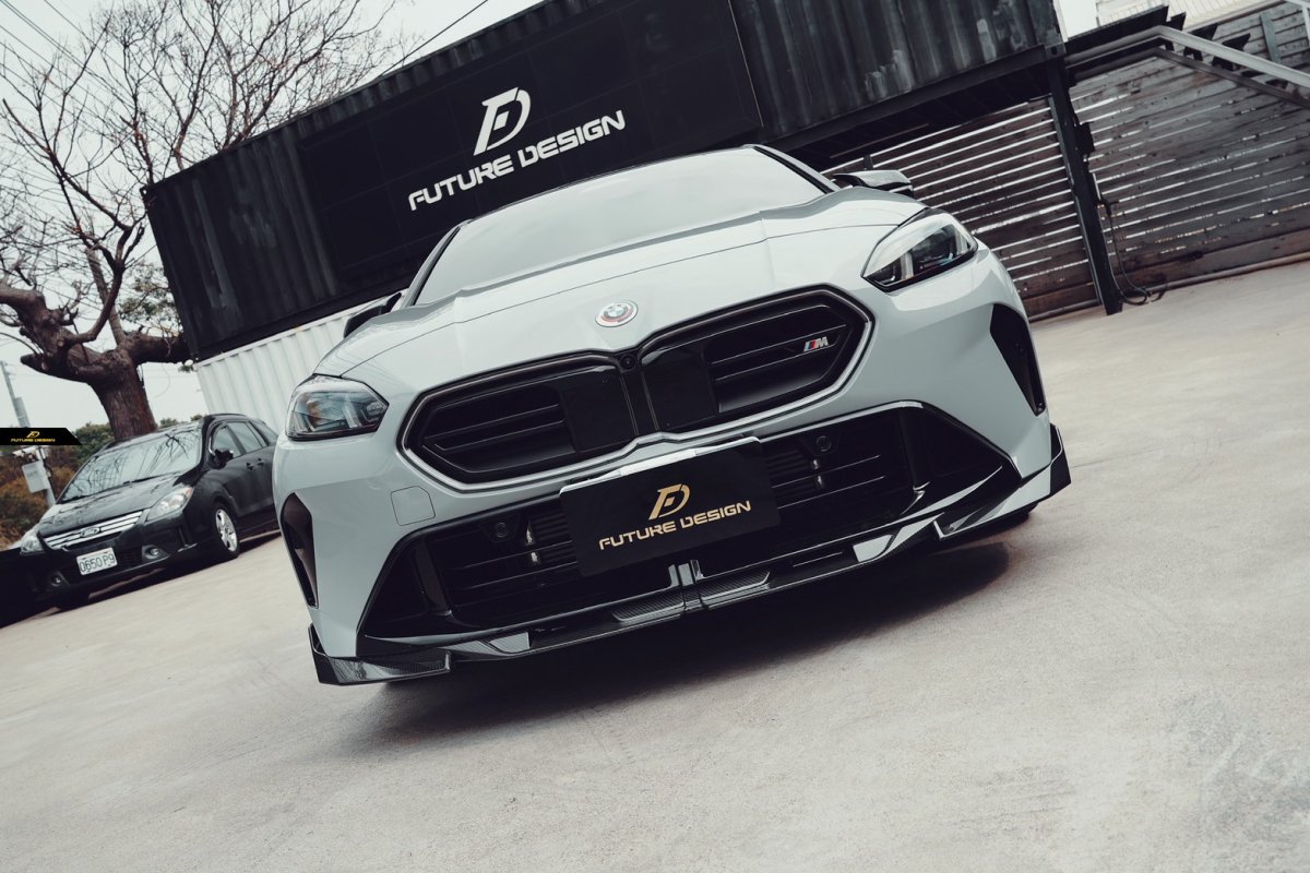 画像9: BMW 2シリーズ グランクーペ F74 M235i フロント用 リップスポイラー 本物DryCarbon ドライカーボン (9)