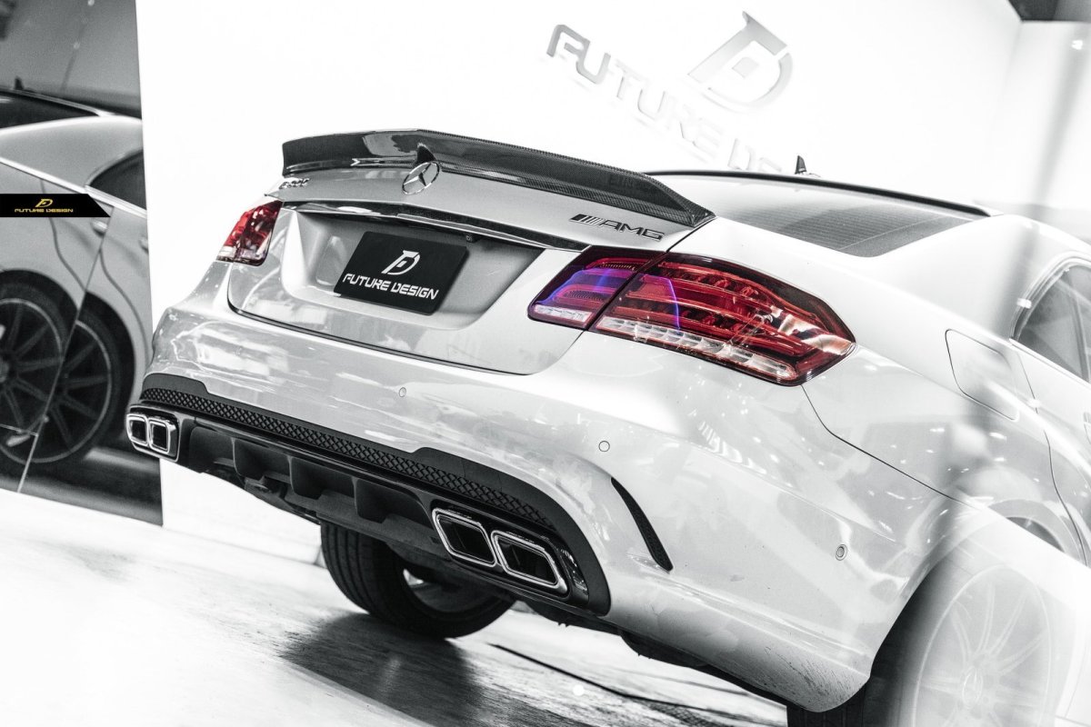 画像14: BENZ メルセデス・ベンツ E-Class W212 AMGバンパー用 改造用E63仕様 リア ディフューザー マフラーエンド (14)