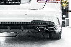 画像15: BENZ メルセデス・ベンツ E-Class W212 AMGバンパー用 改造用E63仕様 リア ディフューザー マフラーエンド (15)