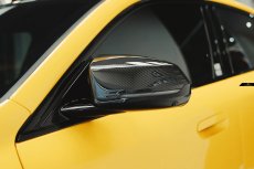 画像1: BMW iXシリーズ iX2 U10 Mスポーツ ドアミラー用 本物DryCarbon ドライカーボン COVER カバー (1)