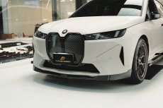 画像34: BMW iXシリーズ i20 Mスポーツ M60 フロント用 リップスポイラー 本物DryCarbon ドライカーボン (34)
