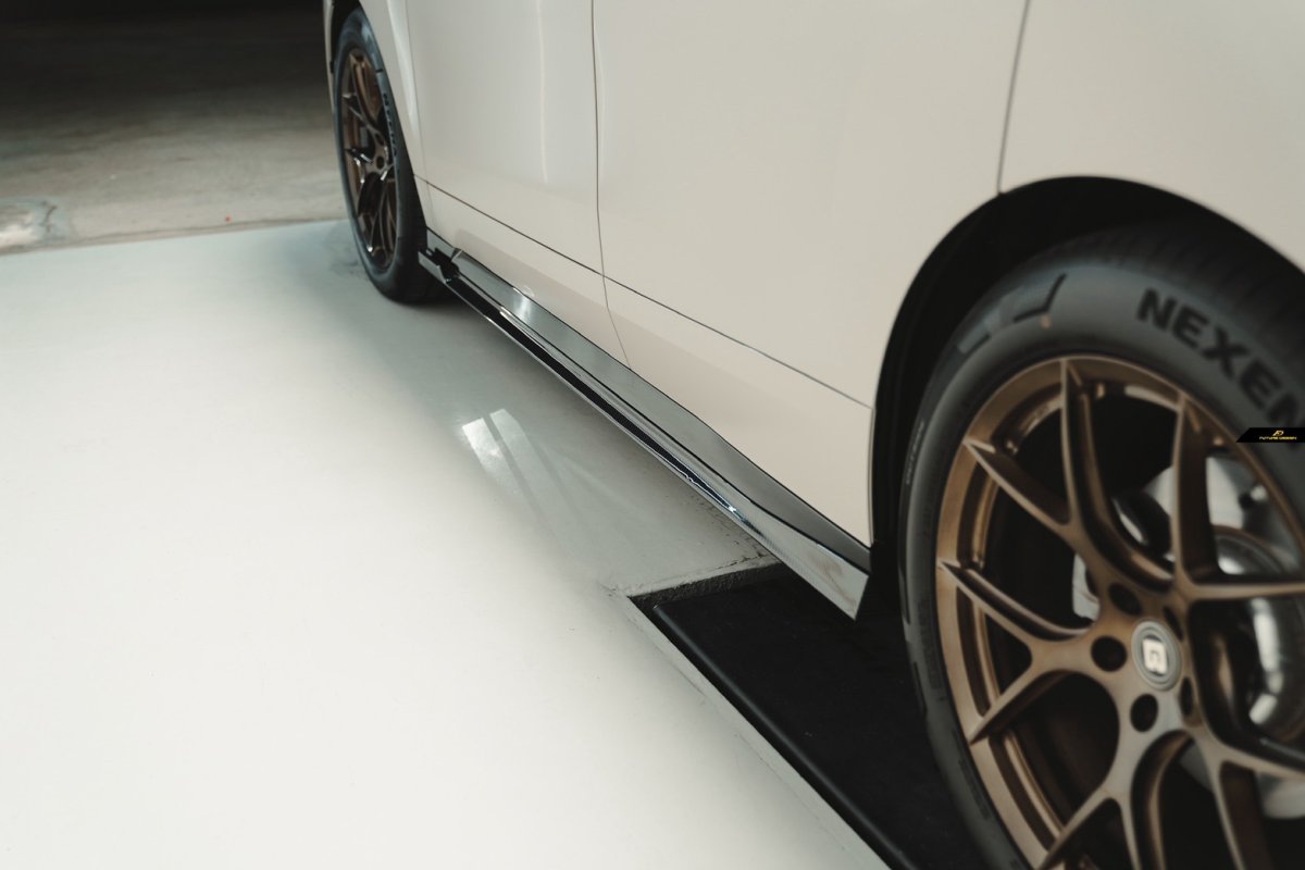 画像26: BMW iXシリーズ i20 Mスポーツ M60 サイドスカート 本物DryCarbon ドライカーボン (26)