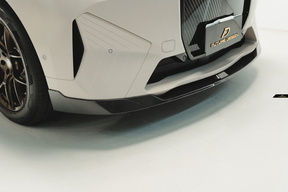 画像32: BMW iXシリーズ i20 Mスポーツ M60 フロント用 リップスポイラー 本物DryCarbon ドライカーボン (32)