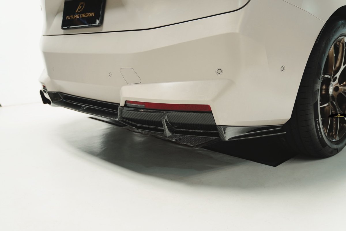 画像21: BMW iXシリーズ i20 Mスポーツ M60 リアディフューザー 本物DryCarbon ドライカーボン (21)