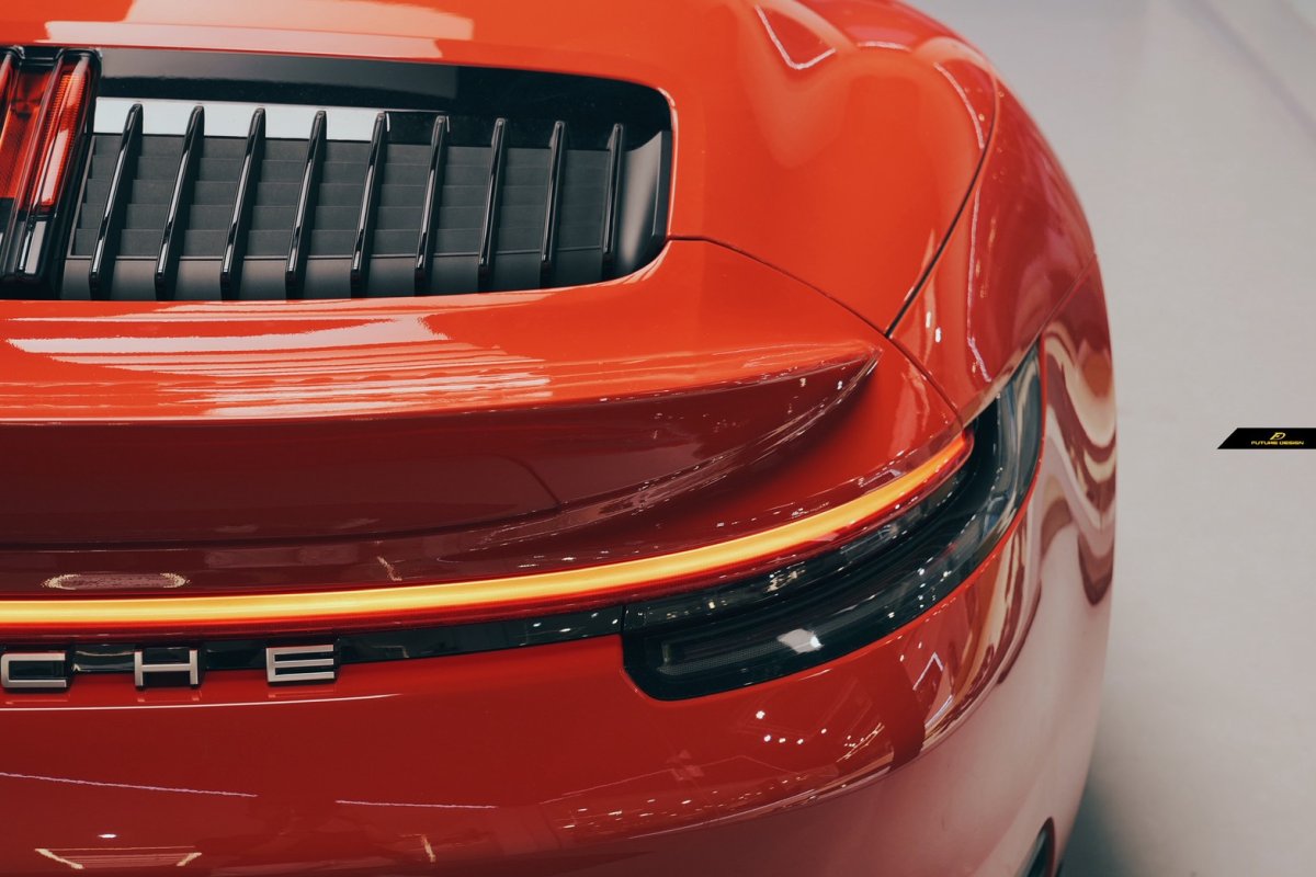 画像19: ポルシェ 911 992 Carrera リア スポイラー  入替式 (19)