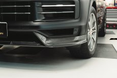 画像32:  PORSCHE ポルシェ Cayenne カイエン Coupe クーペ E3 II 後期用 フロント リップスポイラー 本物DryCarbon ドライカーボン (32)