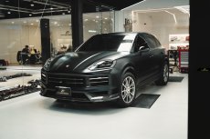 画像30:  PORSCHE ポルシェ Cayenne カイエン Coupe クーペ E3 II 後期用 フロント リップスポイラー 本物DryCarbon ドライカーボン (30)