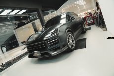 画像31:  PORSCHE ポルシェ Cayenne カイエン Coupe クーペ E3 II 後期用 フロント リップスポイラー 本物DryCarbon ドライカーボン (31)