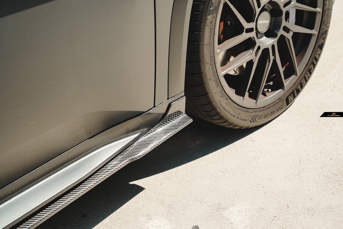 画像35: BMW Xシリーズ X2 U10 Mスポーツ サイドスカート 本物DryCarbon ドライカーボン (35)