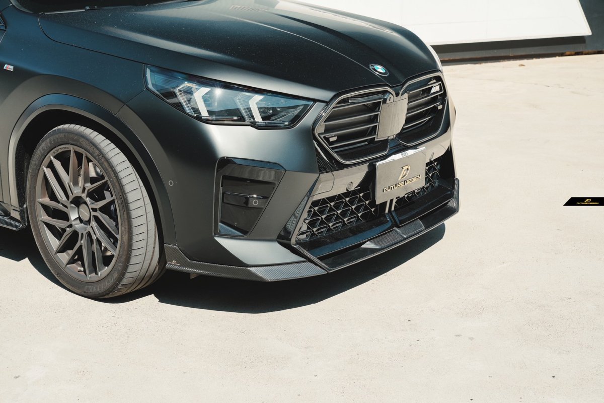 画像33: BMW Xシリーズ X2 U10 Mスポーツ M35i フロントバンパー用 リップスポイラー 本物DryCarbon ドライカーボン (33)