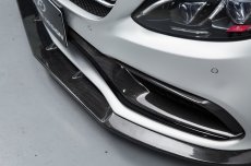 画像6: BENZ メルセデス・ベンツ W205 C63フロントバンパー用リップスポイラー 本物DryCarbon ドライカーボン (6)