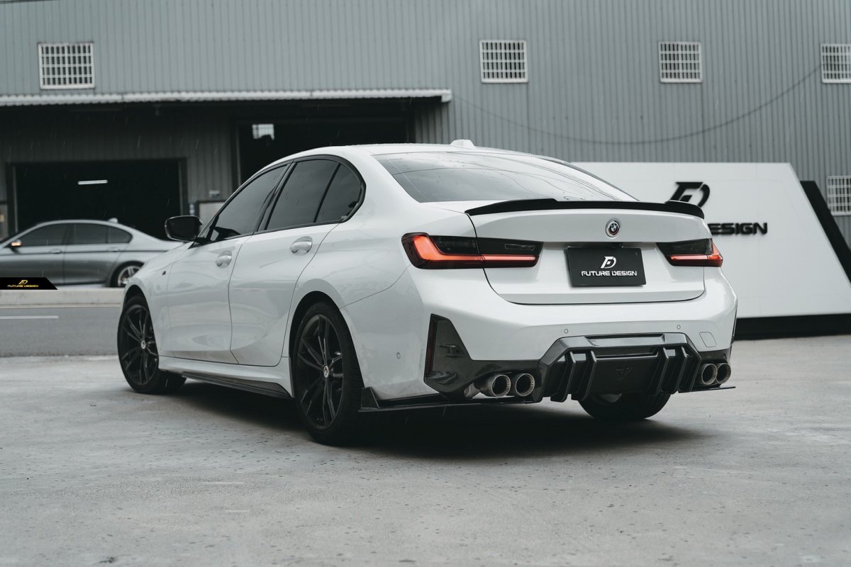 画像49: BMW 3シリーズ G20 G21 LCI 後期車 Mスポーツ M340i リアバンパー用 ディフューザー 本物DryCarbon ドライカーボン (49)