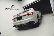 画像4: AUDI RS5 B9 リア ディフューザー 本物DryCarbon ドライカーボン (4)