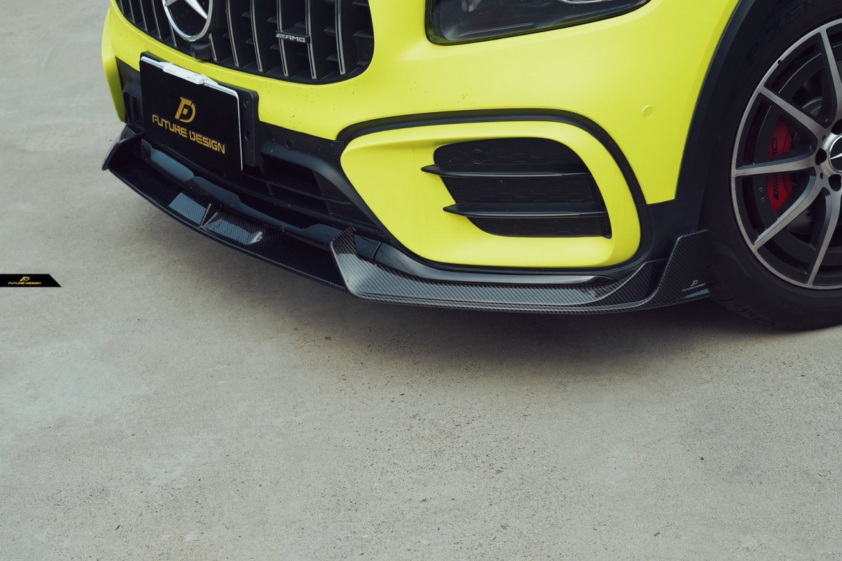 画像31: BENZ メルセデス・ベンツ GLB-Class X247 後期車 フロント リップスポイラー 本物Drycabon ドライカーボン  GLB180 GLB200 GLB35 (31)