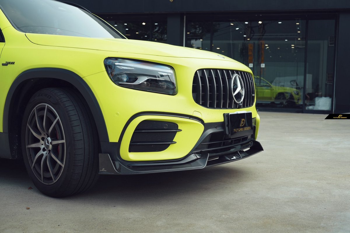 画像34: BENZ メルセデス・ベンツ GLB-Class X247 後期車 フロント リップスポイラー 本物Drycabon ドライカーボン  GLB180 GLB200 GLB35 (34)