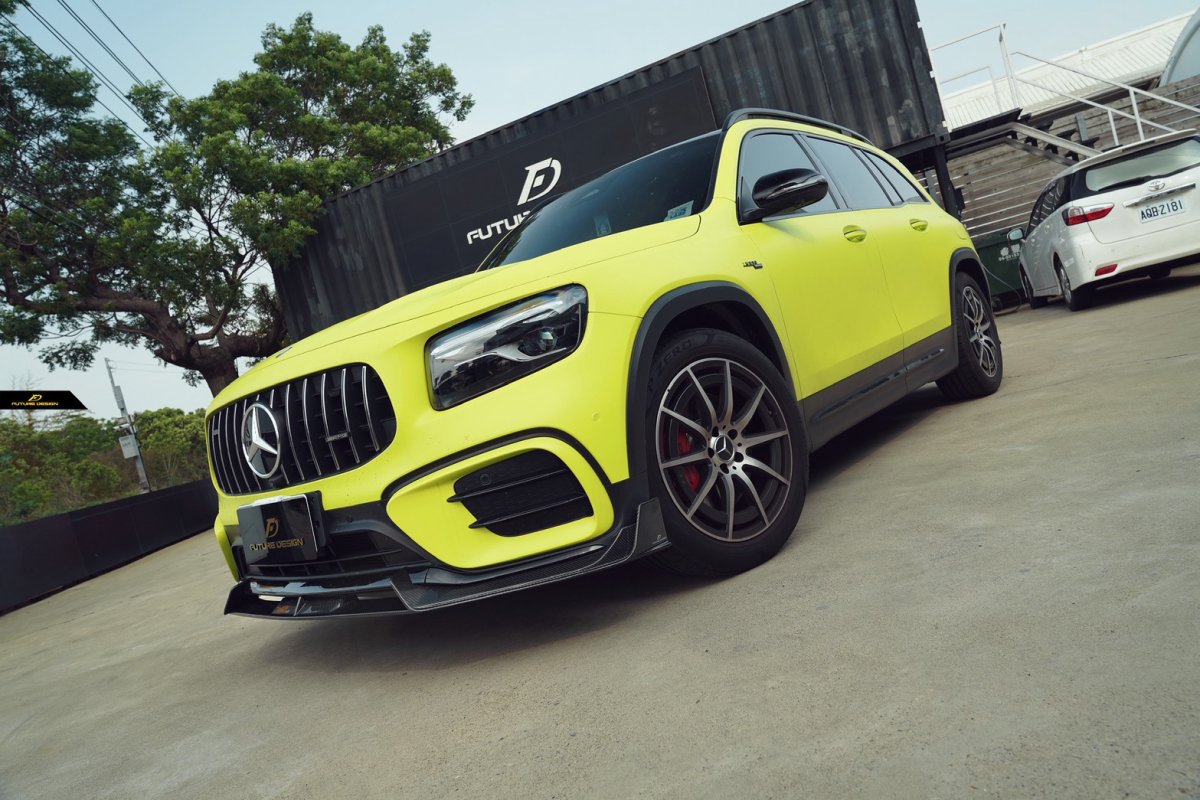 画像30: BENZ メルセデス・ベンツ GLB-Class X247 後期車 フロント リップスポイラー 本物Drycabon ドライカーボン  GLB180 GLB200 GLB35 (30)