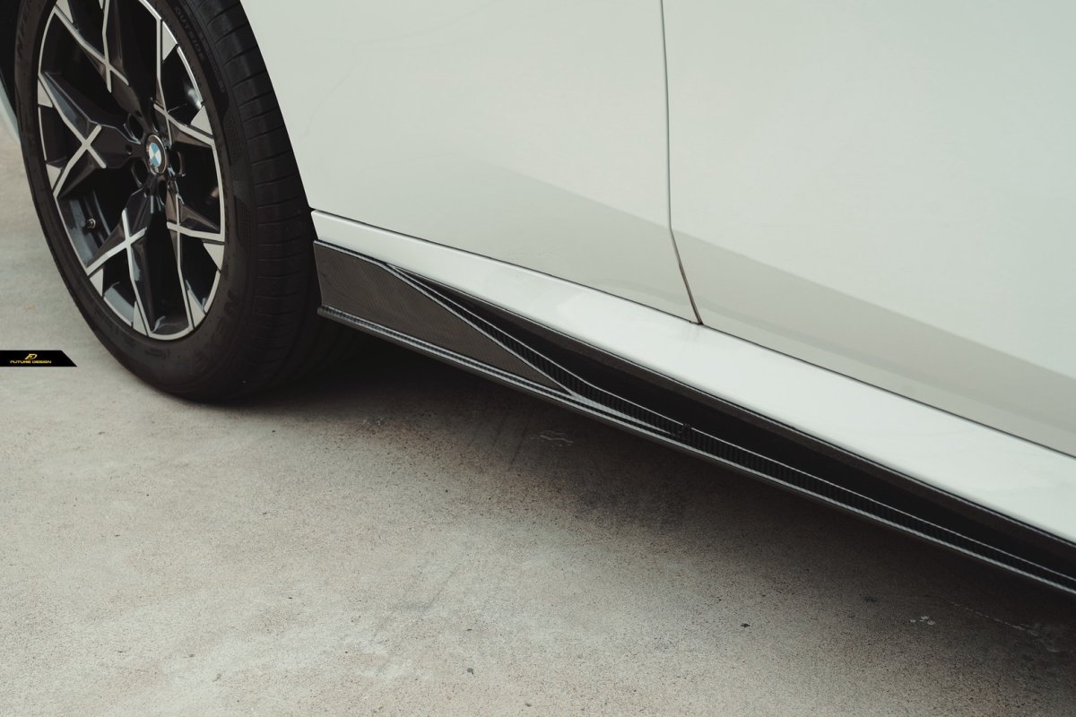 画像14: BMW Xシリーズ X3 G45 サイドスカート 本物DryCarbon ドライカーボン (14)