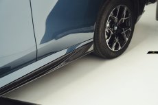 画像4: BMW Xシリーズ X3 G45 サイドスカート 本物DryCarbon ドライカーボン (4)