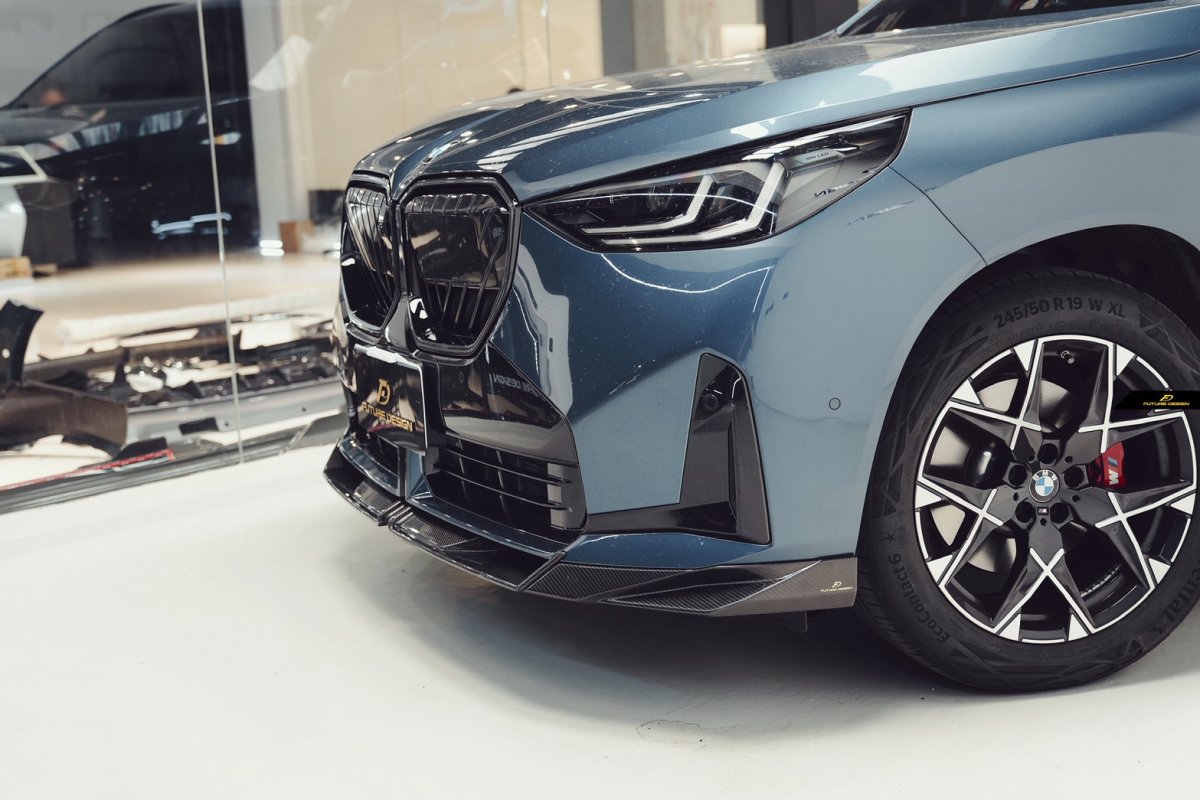 画像8: BMW Xシリーズ X3 G45 フロント用 リップスポイラー 本物DryCarbon ドライカーボン (8)