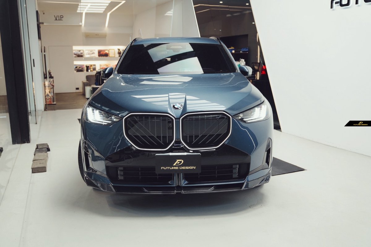 画像1: BMW Xシリーズ X3 G45 フロント用 リップスポイラー 本物DryCarbon ドライカーボン (1)