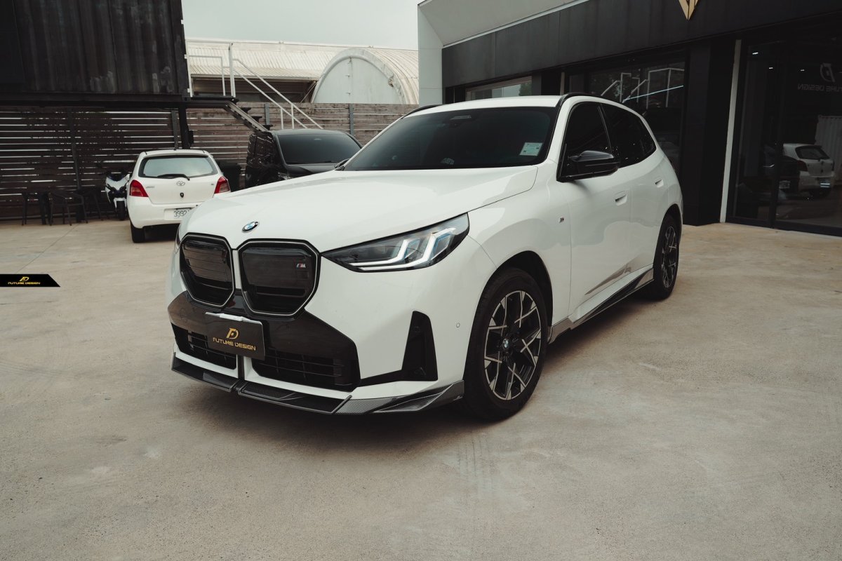 画像14: BMW Xシリーズ X3 G45 フロント用 リップスポイラー 本物DryCarbon ドライカーボン (14)