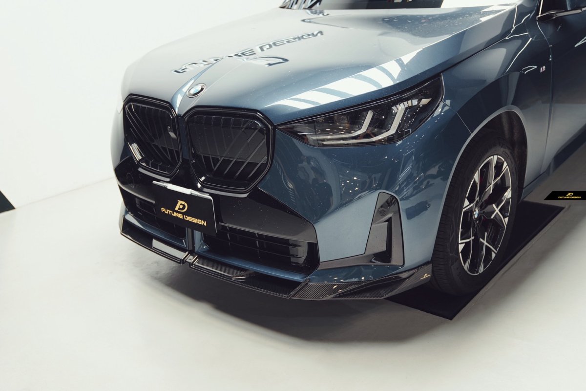 画像4: BMW Xシリーズ X3 G45 フロント用 リップスポイラー 本物DryCarbon ドライカーボン (4)