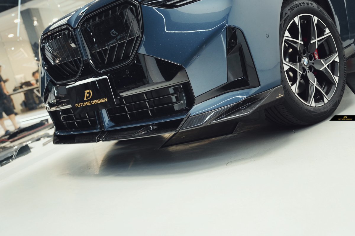 画像9: BMW Xシリーズ X3 G45 フロント用 リップスポイラー 本物DryCarbon ドライカーボン (9)