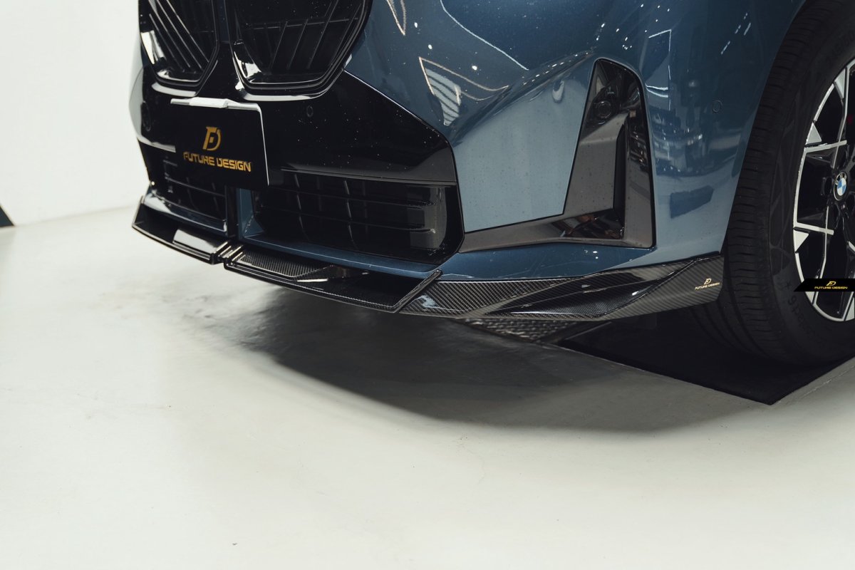 画像7: BMW Xシリーズ X3 G45 フロント用 リップスポイラー 本物DryCarbon ドライカーボン (7)