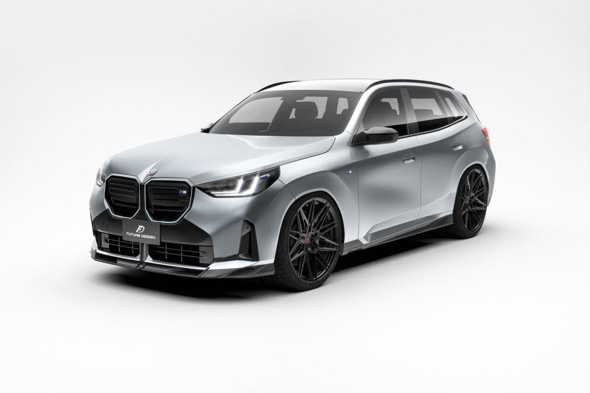 画像7: BMW Xシリーズ X3 G45 サイドスカート 本物DryCarbon ドライカーボン (7)