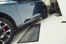 画像5: BMW Xシリーズ X3 G45 サイドスカート 本物DryCarbon ドライカーボン (5)